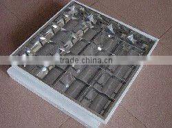 T8 recessed gride lamp fixture for fluorescent tube