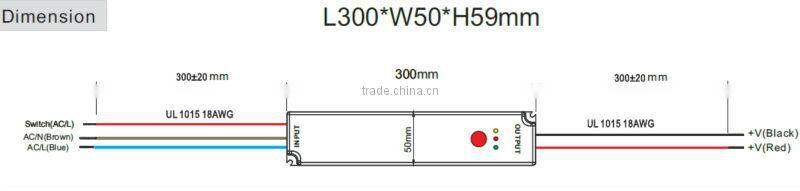 High Power 50w Emergency LED driver , all-in-one style ( LED transformer +Emergency battery) ,GS,SAA,CB