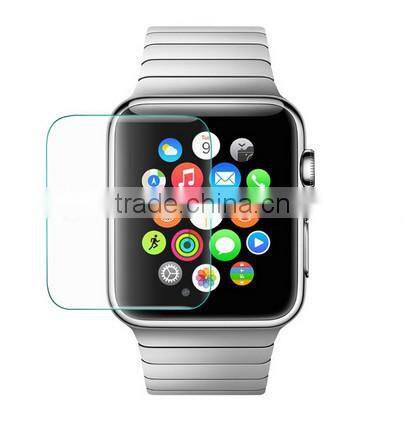 2.5D round edge anti-scratch screen protector for apple watch 42mm ,tempered glass screen protector for apple watch