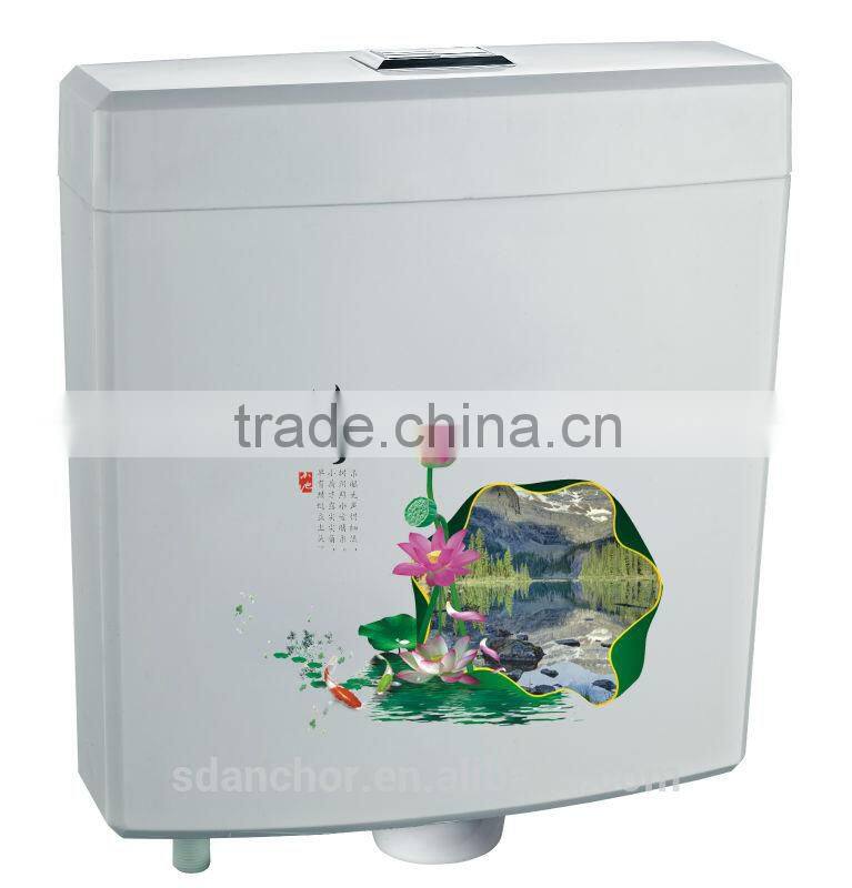 Dual plastic toilet cistern AC-801
