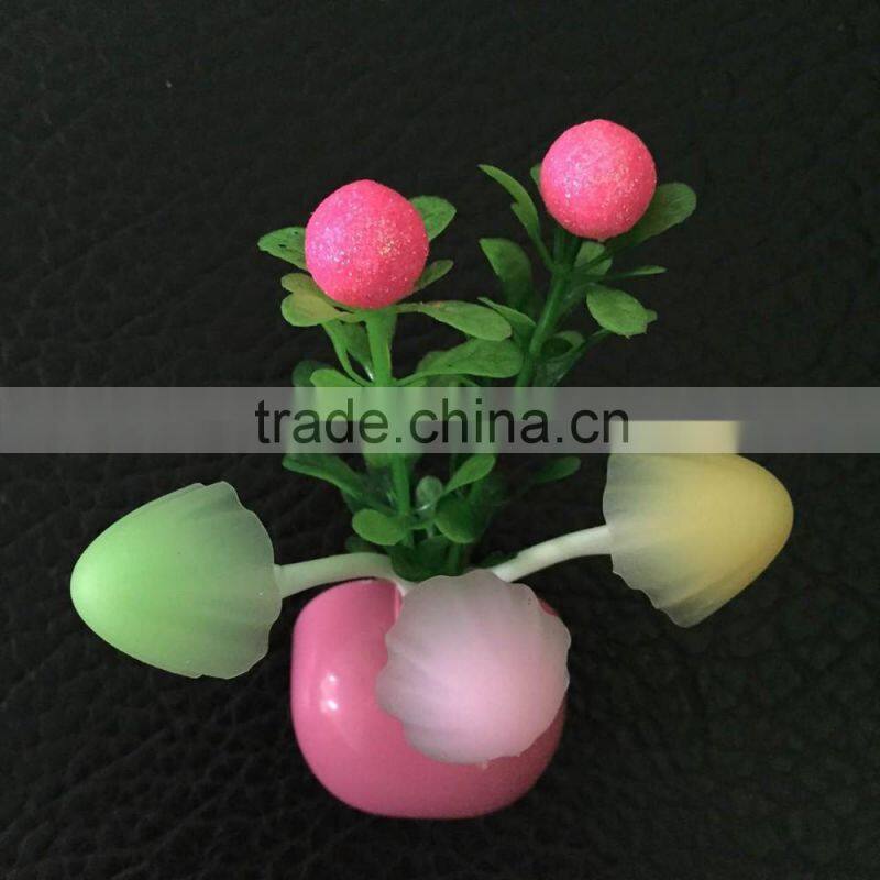 BBY-1506F1 LED mushroom colorful night light with sensor