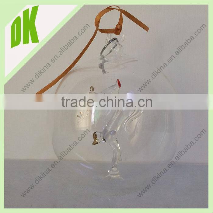 Many designs for Hand made Haning Clear Glass Style Shatterproof Christmas Baubles