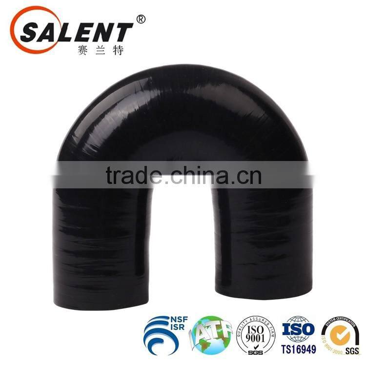 high grade 32mm Black automotive 180 degree flexible silicone elbow radiator hose
