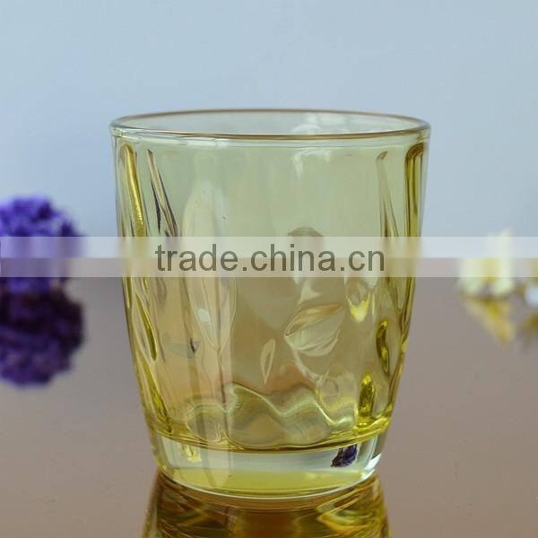 Colored drinking glass tumbler whiskey cup different styles