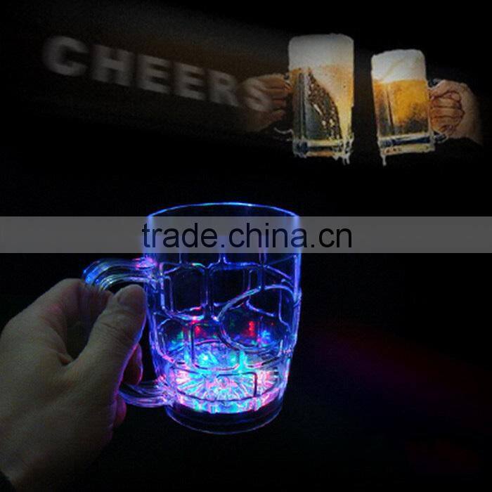 285ml Colorful Induction Beer LED Flash Cup for Party Supplies Christmas Gift