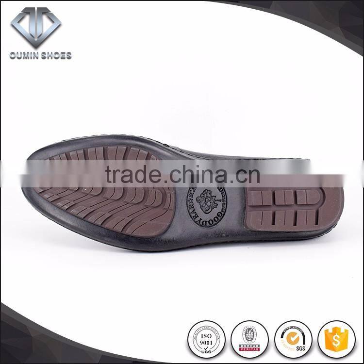 Goodyear driving shoes Injection molding high level 100% genuine leather men shoes