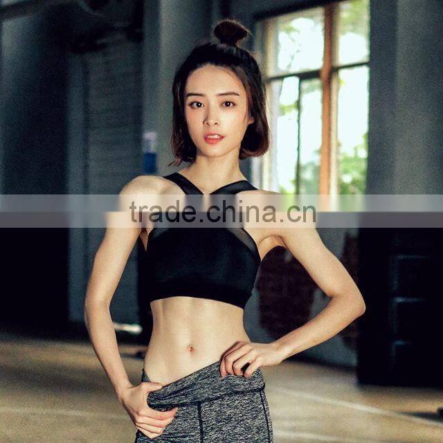 Sexy female sports bra, sweat running damping summer sports and fitness clothing