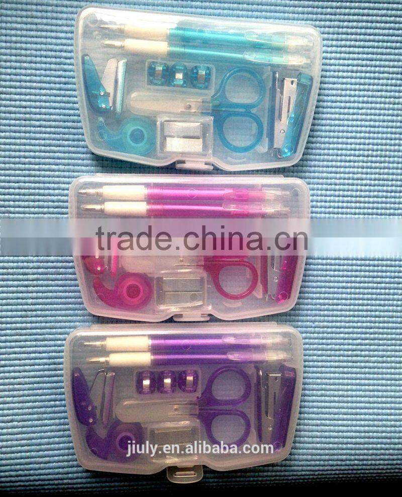 scissor tape and stapler set heart shape stationery set for kids