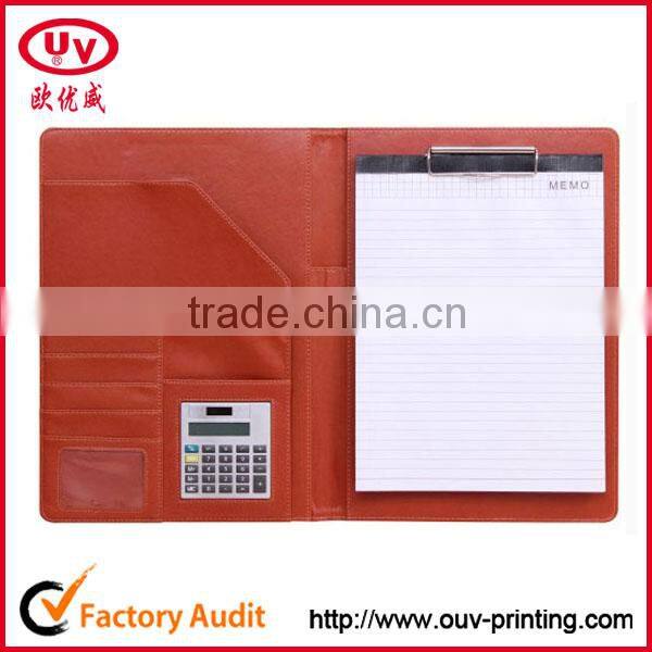 A4 PU leather bound portfolio folder