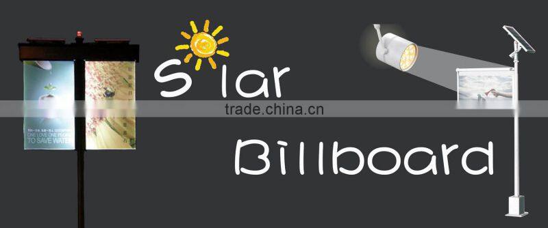LED outdoor advertising billboard with solar power