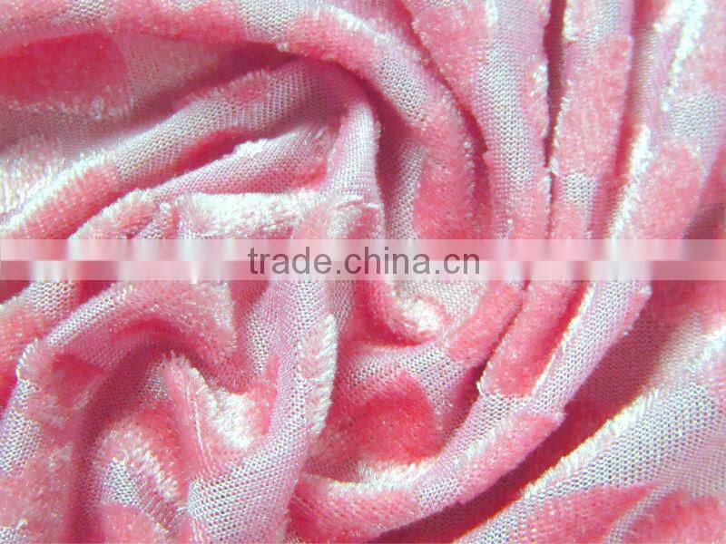 Cheap Polyester Velvet jacquard knitting fabric jacquard curtain fabric