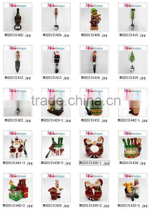 Unique Product Resin Christmas Craft Sainless Steel Knife