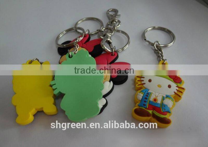 Cartoon 3D silicone rubber keychain