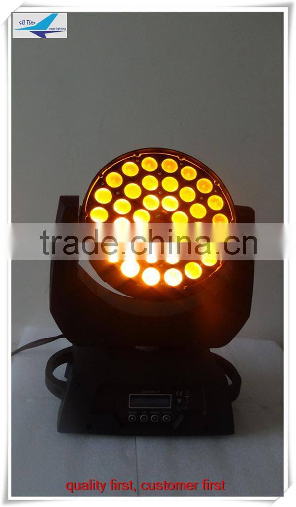 rgbwa uv 36x18w dj equipment zoom wash moving head led light