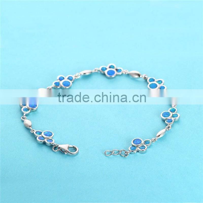 Fashion Bracelets 2016 Opal Bracelet Trendy China Wholesale 925 Silver Jewelry Set 925 Sterling Silver Bracelet Charms FB082