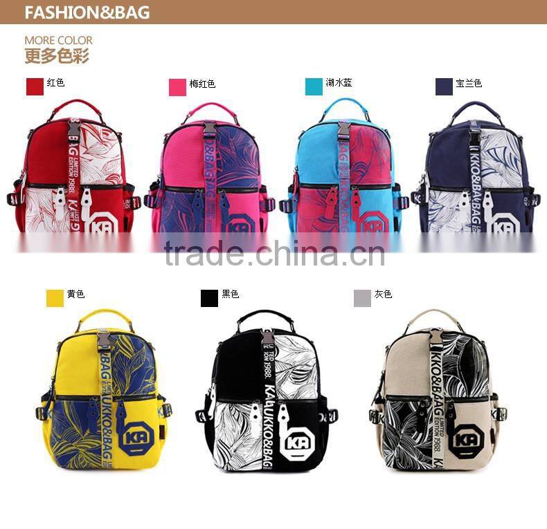 High Quality Cute Canvas Kids Back Pack Bags For Kids School