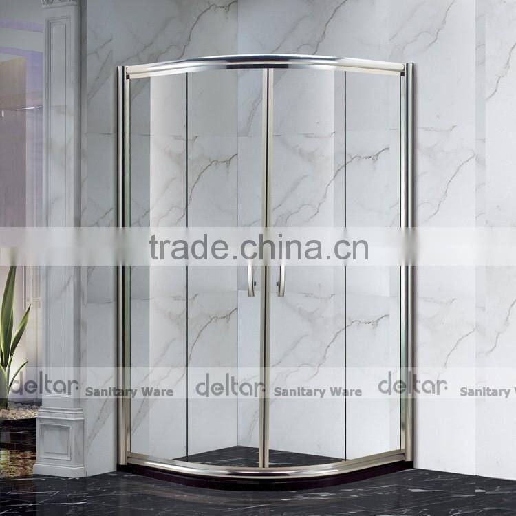 ready made bathroom prefabricated unique small cheap compact round corner circular bath curved glass shower enclosures