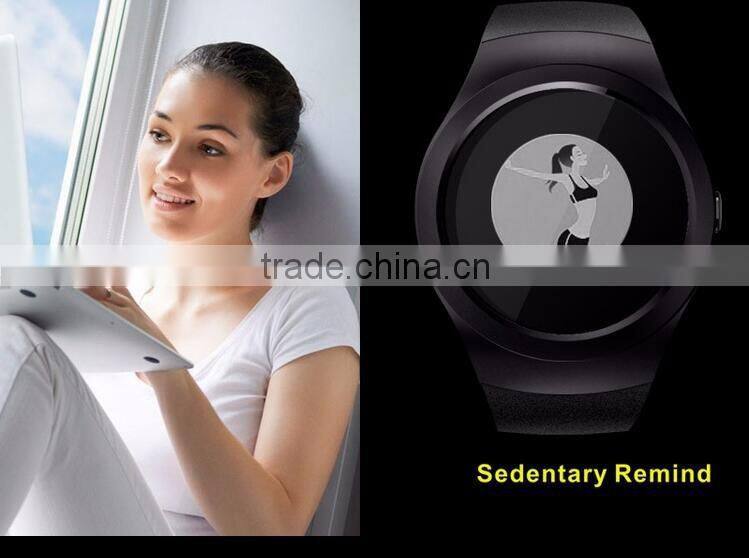 2016 New Product Smart Watch Android/IOS Digital-watch Bluetooth Reloj Inteligente SIM Round Heart Rate Monitor Watch Clock