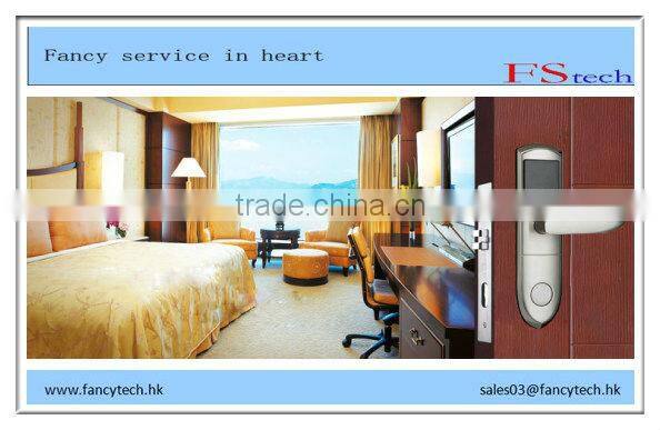 Golden color electronic hotel locks for hotel use