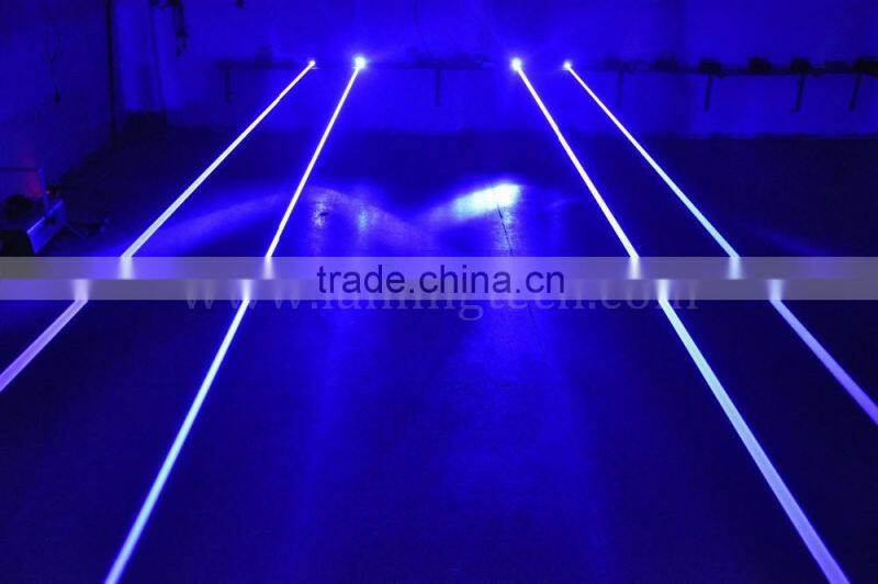 LN340 2400mW Blue 8-Head Mobile Fat-Beam Laser Net