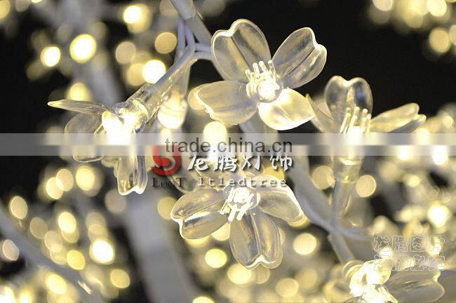 Full white Plastic cherry blossom tree