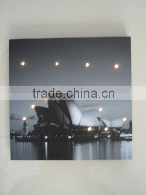 LED canvas frame light