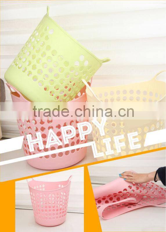 Plastic soft pp laundry basket