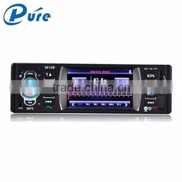 2016 hot selling car radio 3.6 inch car multimedia player car music player with bluetooth and reversing function