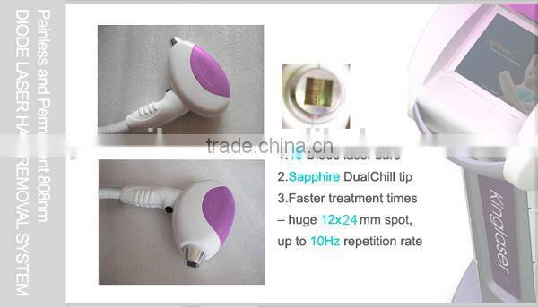 Hottest beauty salon 808nm diode laser hair removal machine price