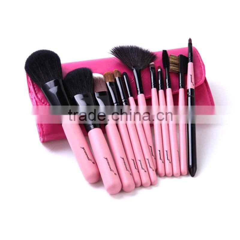 12pcs Professional Animal Hair Makeup Brush Set