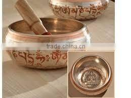 BRASS SINGING BOWL - MACHINE MADE Wicca Witch Pagan Yoga Goth New Age Reiki , Brass Singing Bowls / Metal Singing Bowls / Antiqu