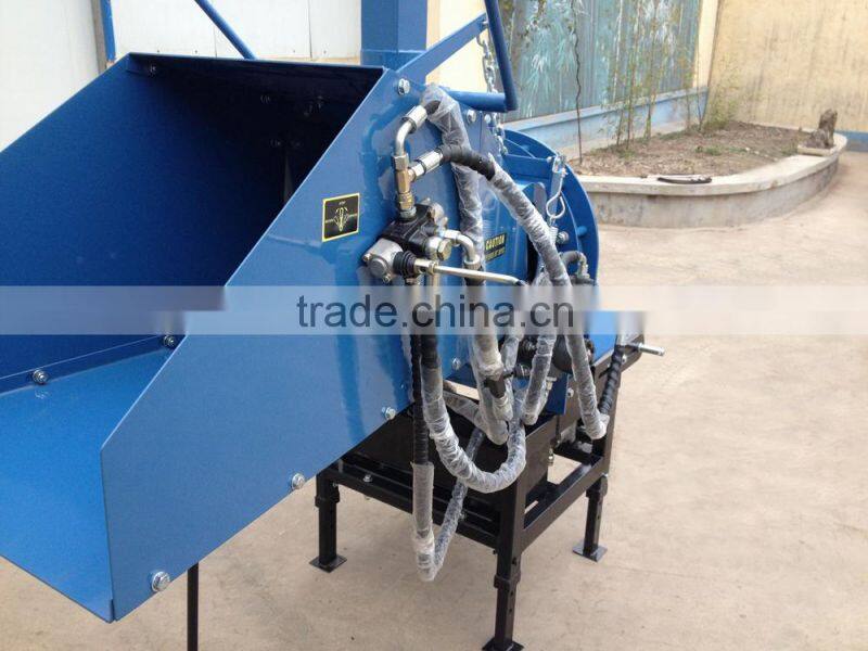 WC-8 3 point hinch hydraulic feeding Wood Chipper machine for 25-55hp tractor