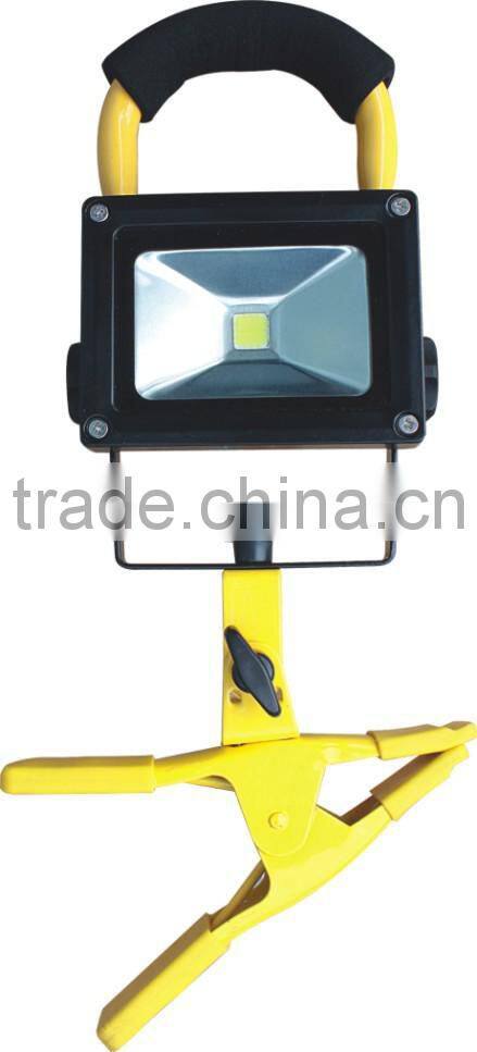 DC 12V 10w brightest led flood light with clamp connector
