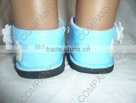 18 american doll shoes,doll ballet shoes,pink pu sandal,doll accessories