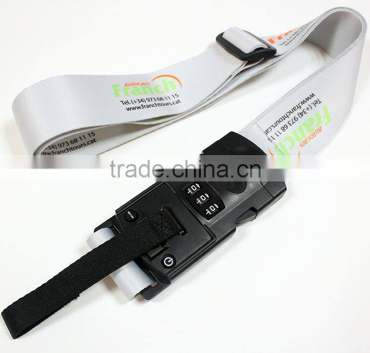 Fabric password lock luggage belt/luggage strap