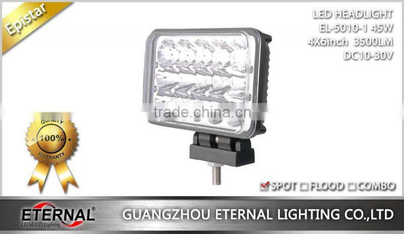 Universal 4x6" LED headlight replacement H4651 for truck car 74-97 Chevrolet Buick Cadillac