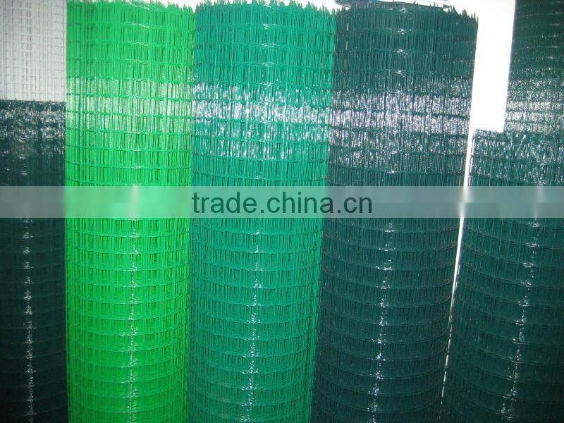 6x6 pvc coated Welded Wire Mesh (19x19 pvc welded mesh roll ) 16x16 pvc welded wire mesh