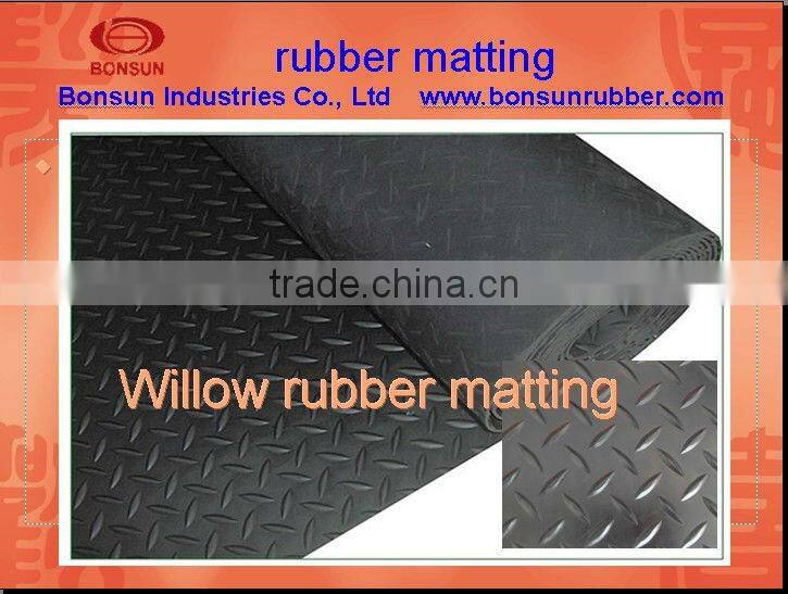 various pattern good quality anti slip rubber flooring mat