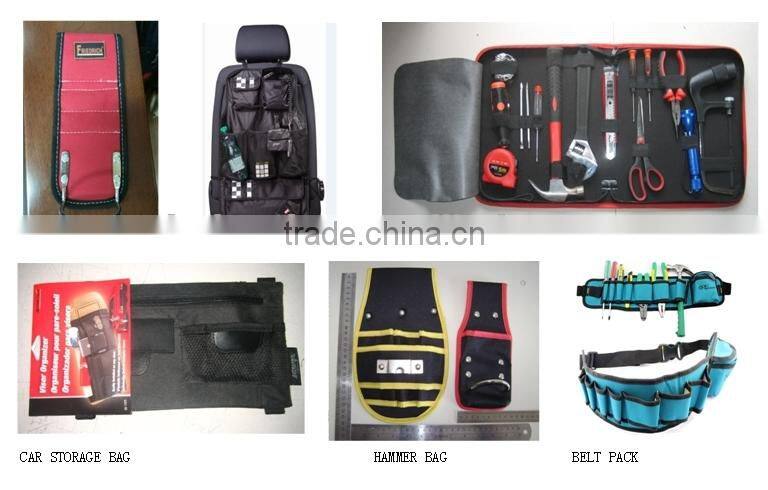 Universal Nylon Car Seat Side Multi Pockets Storage Bag/Car Interior Seat Cover Hanging Bags with Storage Pockets Seat Bag