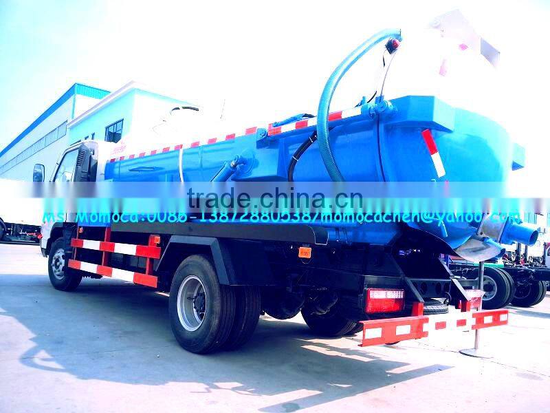 JAC high pressure water and suction truck,high pressure washing suction truck 5cbm