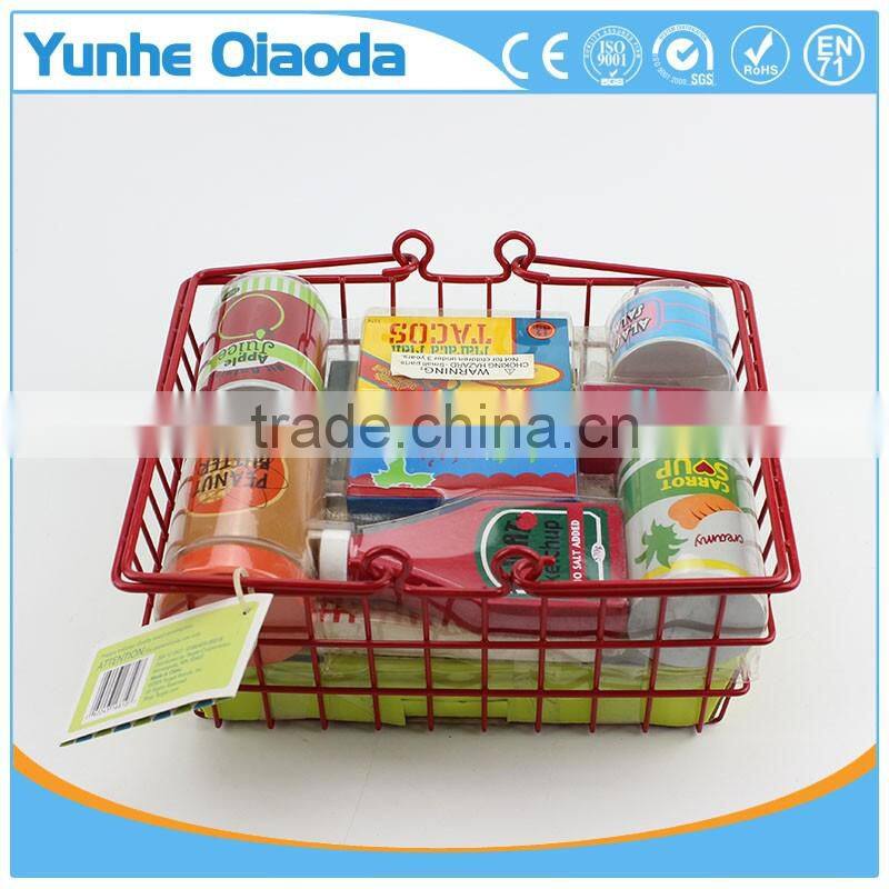 Fun durable wooden food set for years of play wooden a basket of Seasoning bundle Wood Version