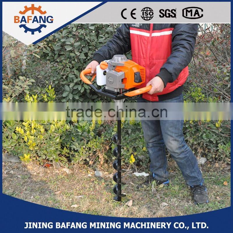 52CC gasoline earth auger tree planting digging machine