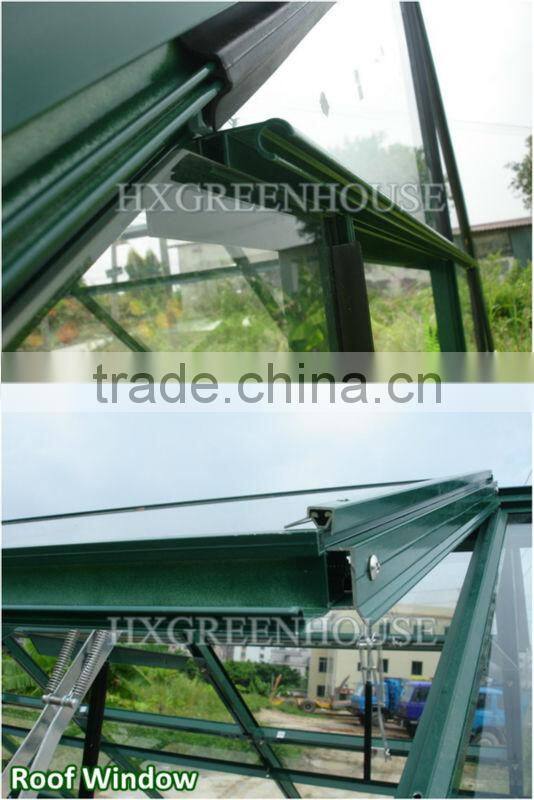 High performance aluminium large glass agricultural greenhouses