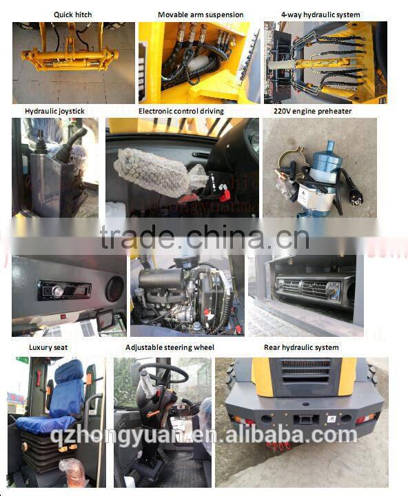 HYZL15F wholesale factory price wheel loader for sale