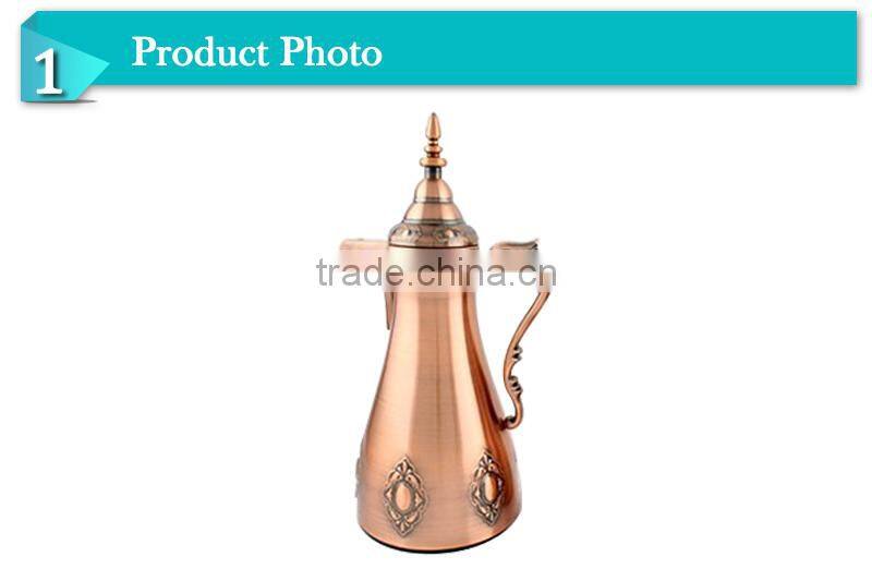 2014Middle east glass inner vacuum thermos ,water coffee jug(JGDJ)