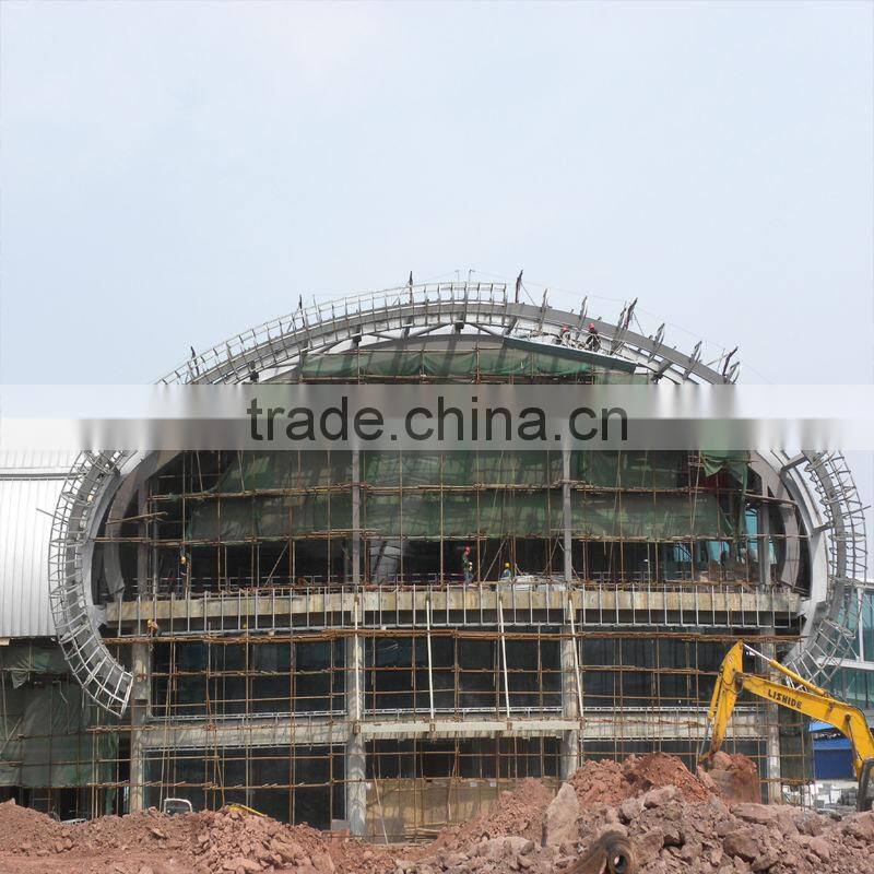 Steel building airport roofing