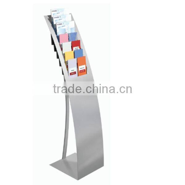 Floor Standing Chrome Leaflet Display Holder