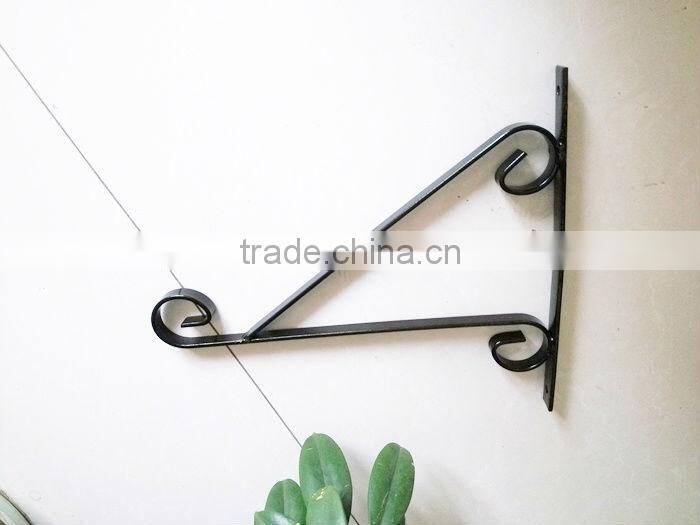 Wrought Iron Rustic Wall Garden Bracket Decor Hook Hang Flowers Baskets Lanterns