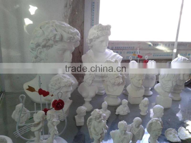 Fashion antique gypsum roman statue bust for display