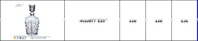 Modern clear empty soft drink glass whisky bottles for sale